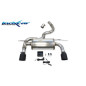 Terminale silenziato con uscita diam. 100 RACING BLACK CERAMIC DX SX e Valvola motorino – 2019 Aud
