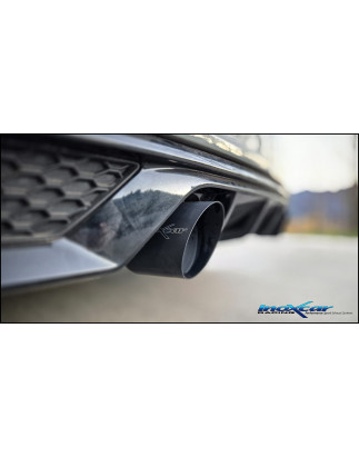 Terminale silenziato con uscita diam. 100 RACING BLACK CERAMIC DX SX e Valvola motorino – 2019 Aud