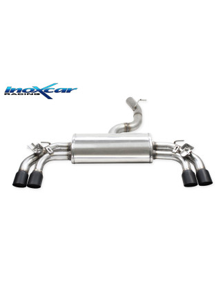 Posteriore con uscita 2 x diam. 80 RACING BLACK CERAMIC DX SX e Valvola  – 2013 300CV Audi A3 S3 R