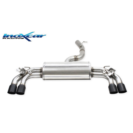 Posteriore con uscita 2 x diam. 80 RACING BLACK CERAMIC DX SX e Valvola  – 2013 300CV Audi A3 S3 R