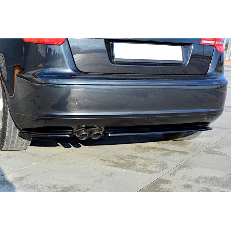 Splitters posteriori laterali Audi A3 Sportback 8P / 8P Facelift (Cod. M-AU-A3-2-RSD1G)