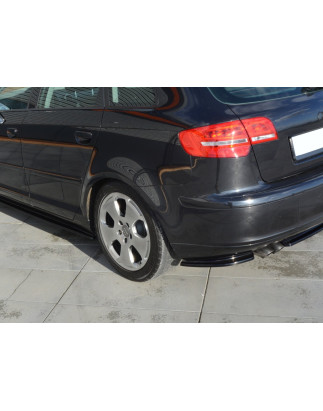 Splitters posteriori laterali Audi A3 Sportback 8P / 8P Facelift (Cod. M-AU-A3-2-RSD1G)