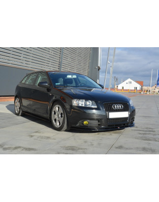 SPLITTER ANTERIORE Audi A3 8P S-Line  (Cod. M-AU-A3-2-SLINE-FD1G)