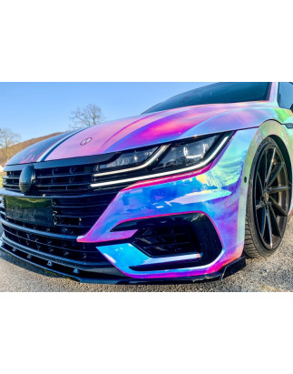 Spoiler paraurti anteriore in abs con flaps laterali VW Arteon R-Line (Cod. IN-INE-040031CCCRL-ABS-2