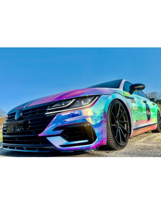 Spoiler paraurti anteriore in abs con flaps laterali VW Arteon R-Line (Cod. IN-INE-040031CCCRL-ABS-2