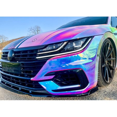 Spoiler paraurti anteriore in abs con flaps laterali VW Arteon R-Line (Cod. IN-INE-040031CCCRL-ABS-2