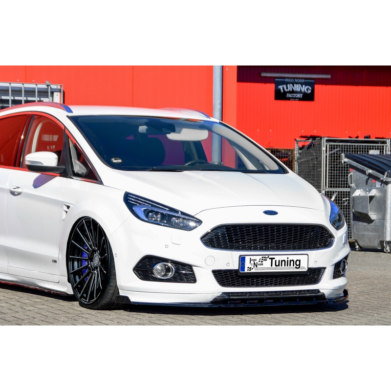 Spoiler paraurti anteriore in abs con flaps laterali Ford S-Max 2 (Cod. IN-INE-10100031C(STLW)-ABS-G