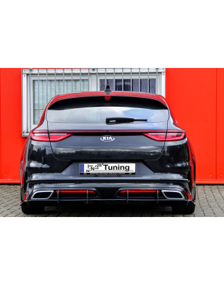 Gefräster Sottoparaurti posteriore +  laterale con flaps  Kia Pro Ceed GT-Line (Cod. IN-INE-1014004