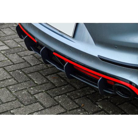 Kit pinne posteriori per diffusore2 pezzi Kia Pro Ceed GT Facelift (Cod. IN-INE-10140045CPRT-ABS)