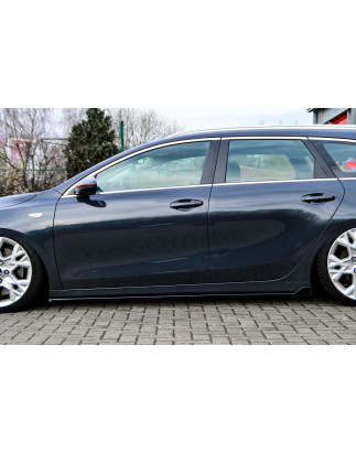 Set minigonne Cup con flaps posteriori Race look Kia Ceed SW CD (Cod. IN-INE-10140050/1CWH-ABS-CUP4-