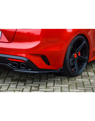 Sottoparaurti laterali posteriori con flaps laterali Kia Stinger CK (Cod. IN-INE-10140445L/R-ABS)