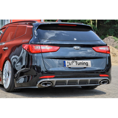 Sottoparaurti posteriore Heckdiffuser ABS bestehend aus Mittelteil e  lateralen Kia Optima Sportwago