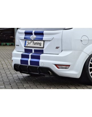Sottoparaurti posteriore race look con flaps Ford Focus ST  MK2  DA3 Facelift (Cod. IN-INE-10150045B