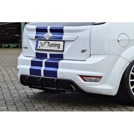 Sottoparaurti posteriore race look con flaps Ford Focus ST  MK2  DA3 Facelift (Cod. IN-INE-10150045B