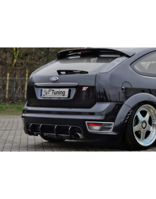Sottoparaurti posteriore race look con flaps Ford Focus ST  MK2  DA3 (Cod. IN-INE-10150045STRT)