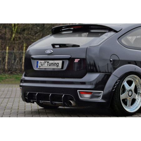 Sottoparaurti posteriore race look con flaps Ford Focus ST  MK2  DA3 (Cod. IN-INE-10150045STRT)