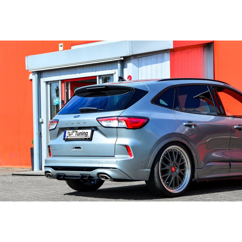 Estrattore posteriore race look auch per Org. AHK adatto Ford Kuga 3 Typ DFK (Cod. IN-INE-10180045FS