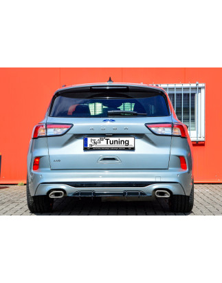 Estrattore posteriore race look auch per Org. AHK adatto Ford Kuga 3 Typ DFK (Cod. IN-INE-10180045FS