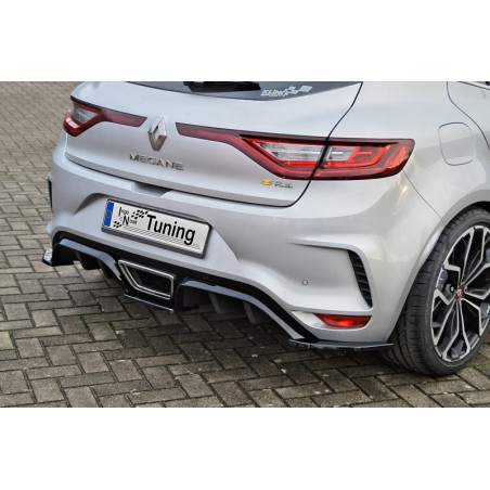 Diffusore posteriore con 5 elementi laterali Renault Megane 4 RS (Cod. IN-INE-10200045CRS-ABS-C)