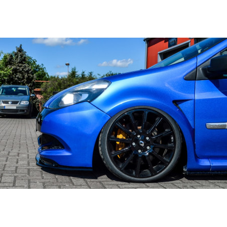 Spoiler paraurti anteriore in abs  Renault Clio 3 RS Phase 2 (Cod. IN-INE-10210031BRS-ABS-C)