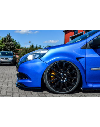 Spoiler paraurti anteriore in abs  Renault Clio 3 RS Phase 2 (Cod. IN-INE-10210031BRS-ABS-G)