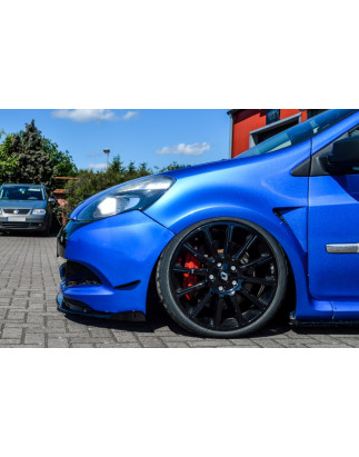 Cup Spoiler paraurti con flaps   Renault Clio 3 RS Phase 2 (Cod. IN-INE-10210031BRS-ABS(W)-G)