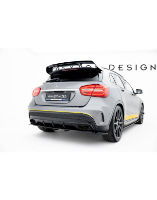 Splitter posteriore (con barre verticali) V.1 Mercedes-Benz GLA 45 AMG (Cod. M-ME-GLA-156-AMG-RD1+RD