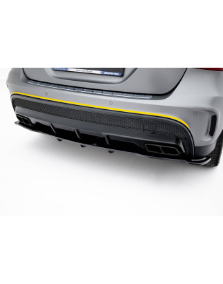 Splitter posteriore (con barre verticali) V.1 Mercedes-Benz GLA 45 AMG (Cod. M-ME-GLA-156-AMG-RD1+RD