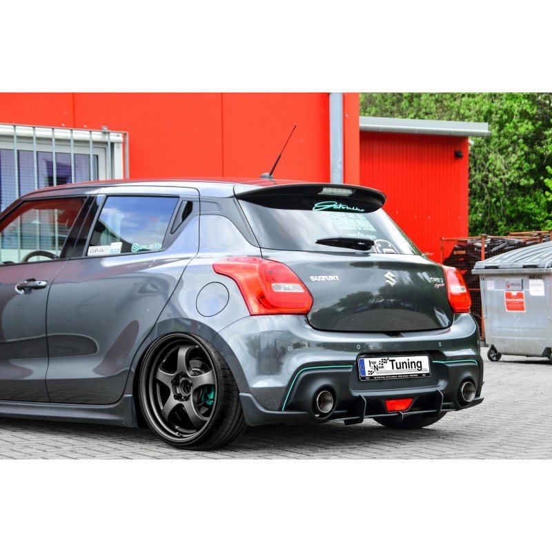 Sottoparaurti posteriore race look con flaps Suzuki Swift Sport RZ/AZ (Cod. IN-INE-10220045BRT-ABS)