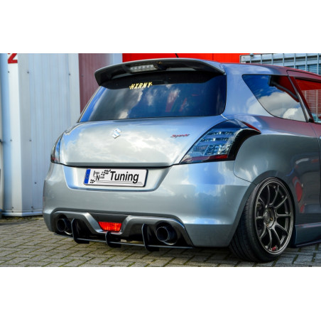 Sottoparaurti posteriore race look con flaps Suzuki Swift Sport FZ/NZ (Cod. IN-INE-10220045RT-ABS)