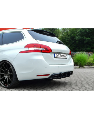 Sottoparaurti posteriore race look con flaps( adatto solo per station wagon SW GT +GT-Line) Peugeot 