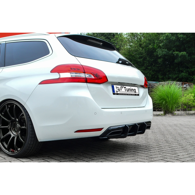 Sottoparaurti posteriore race look con flaps( adatto solo per station wagon SW GT +GT-Line) Peugeot 