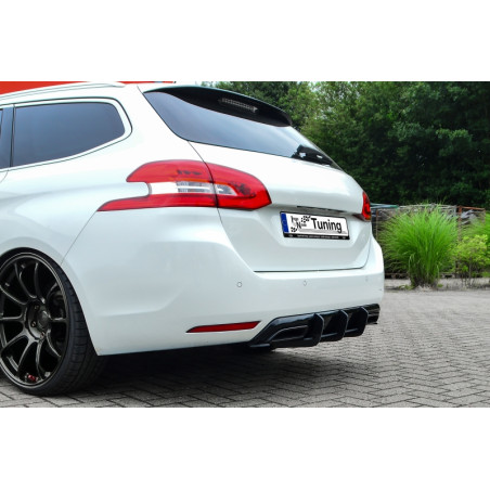 Sottoparaurti posteriore race look con flaps( adatto solo per station wagon SW GT +GT-Line) Peugeot 