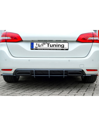 Sottoparaurti posteriore race look con flaps( adatto solo per station wagon SW GT +GT-Line) Peugeot 