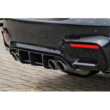 Kit pinne posteriori per diffusore  adatto solo per Touring BMW M3 F80 (Cod. IN-INE-10310045MRT-ABS)