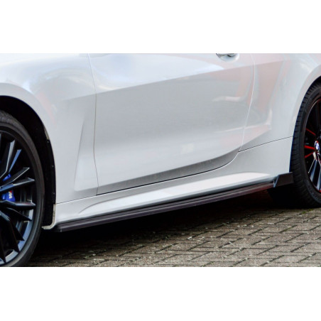 Set minigonne con flaps laterali posteriori BMW 4er G22 + G23 (Cod. IN-INE-10310050BWH-ABS-G)