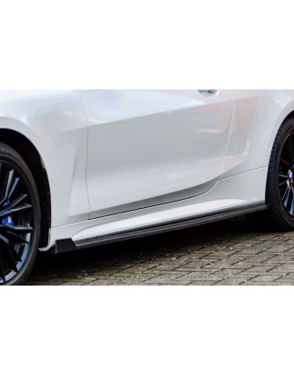 Set minigonne con flaps laterali anteriori BMW 4er G22 + G23 (Cod. IN-INE-10310050BWV-ABS-C)