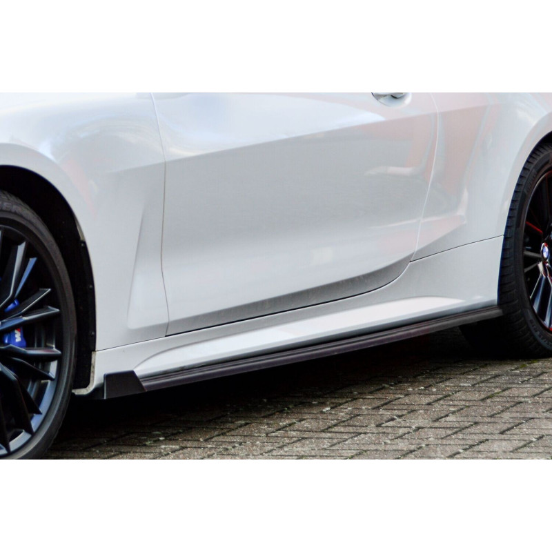 Set minigonne con flaps laterali anteriori BMW 4er G22 + G23 (Cod. IN-INE-10310050BWV-ABS-G)