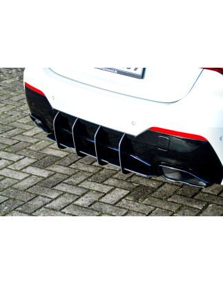 Estrattore posteriore race look mit 4 Finnen  BMW 4er G22 + G23 M440i+M440D (Cod. IN-INE-10310945BRT