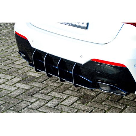 Estrattore posteriore race look mit 4 Finnen  BMW 4er G22 + G23 M440i+M440D (Cod. IN-INE-10310945BRT