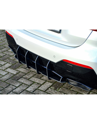 Estrattore posteriore race look mit 6 Finnen  BMW 4er G22 + G23 M440i+M440D (Cod. IN-INE-10310945BRT