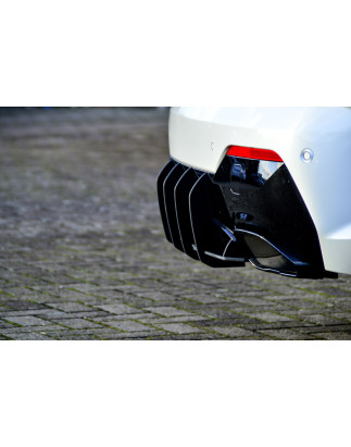 Estrattore posteriore race look mit 6 Finnen  BMW 4er G22 + G23 M440i+M440D (Cod. IN-INE-10310945BRT