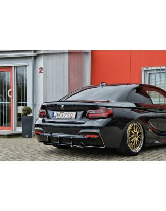 Sottoparaurti posteriore race look con flaps BMW 2er F22/F23 M235i (Cod. IN-INE-10340045BMRT-ABS)