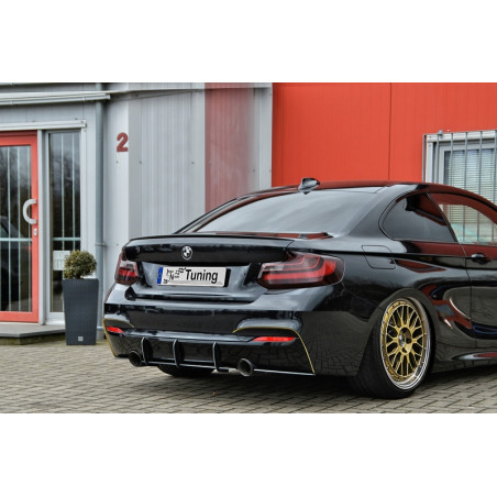 Sottoparaurti posteriore race look con flaps BMW 2er F22/F23 M235i (Cod. IN-INE-10340045BMRT-ABS)