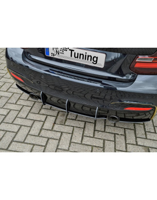 Sottoparaurti posteriore race look con flaps BMW 2er F22/F23 M235i (Cod. IN-INE-10340045BMRT-ABS)