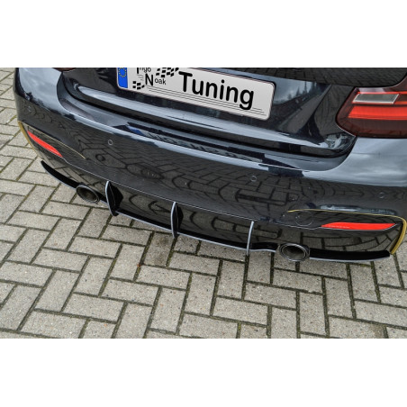 Sottoparaurti posteriore race look con flaps BMW 2er F22/F23 M235i (Cod. IN-INE-10340045BMRT-ABS)