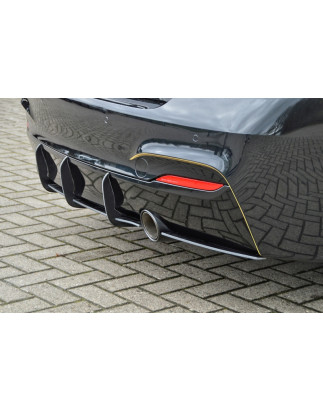 Sottoparaurti posteriore race look con flaps BMW 2er F22/F23 M235i (Cod. IN-INE-10340045BMRT-ABS)