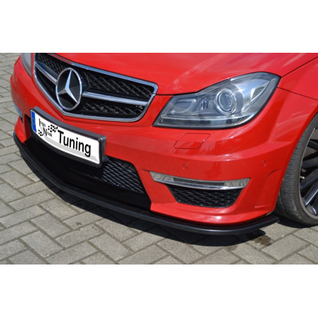 Spoiler paraurti anteriore in abs MercedesBenz C63 AMG 204 (Cod. IN-INE-10350031-ABS-C)