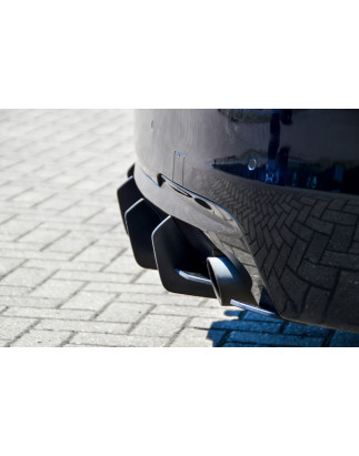 er Racing Sottoparaurti posteriore race look con pinne solo per  per Modell 535i / d mit M-Packet BM