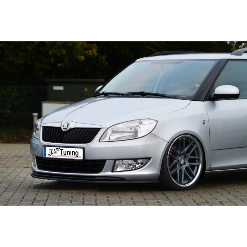 Spoiler paraurti anteriore in abs  Skoda Fabia II  Facelift (Cod. IN-INE-10400031-ABS-C)